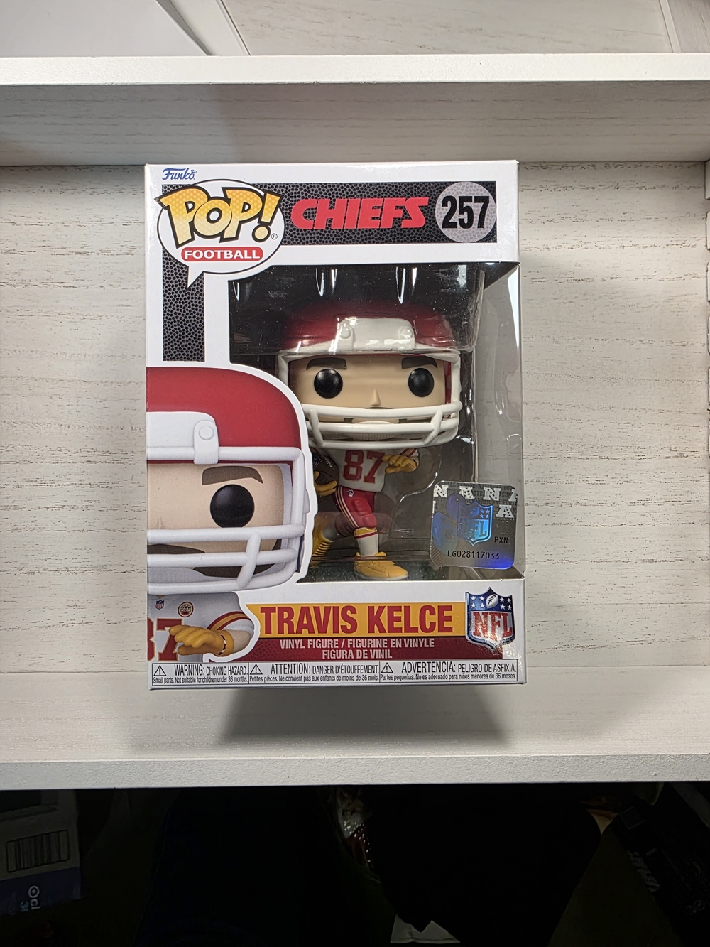 Funko Football Travis Kelce Vinyl Figure - Red & White (Chiefs) Sealed